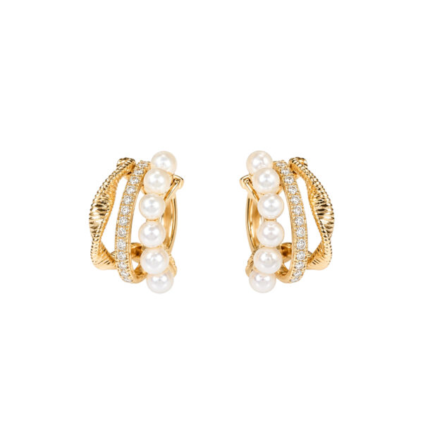 Pearl and Diamond Earrings