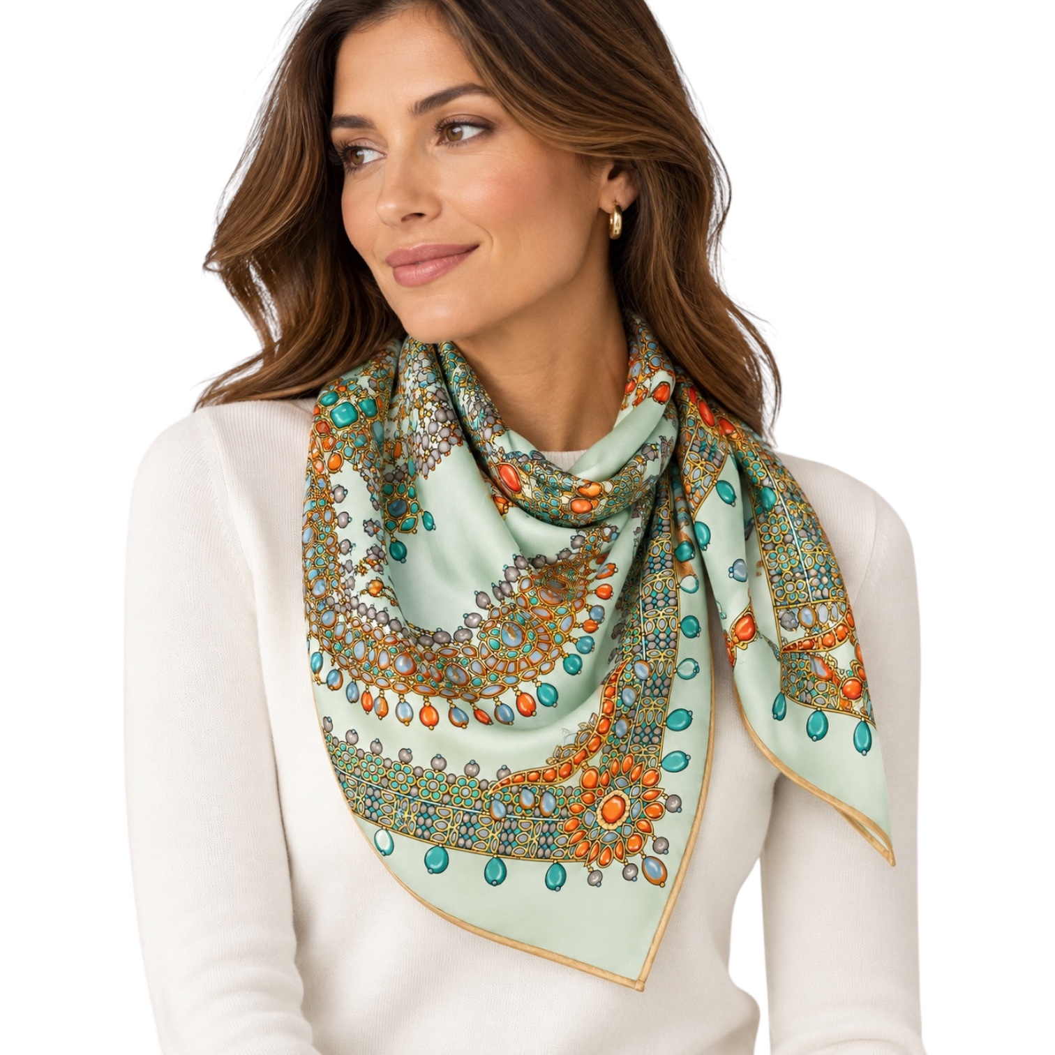 hermes-scarf-mint-green