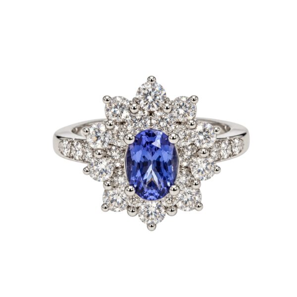 Tanzanite and Diamond Ring