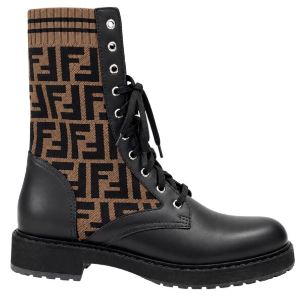 Fendi Logo Booties (US 10.5)