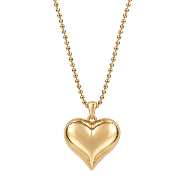 Heart Pendant on Ball Chain