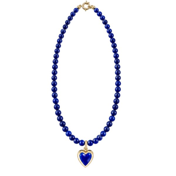 Lapis Heart Necklace