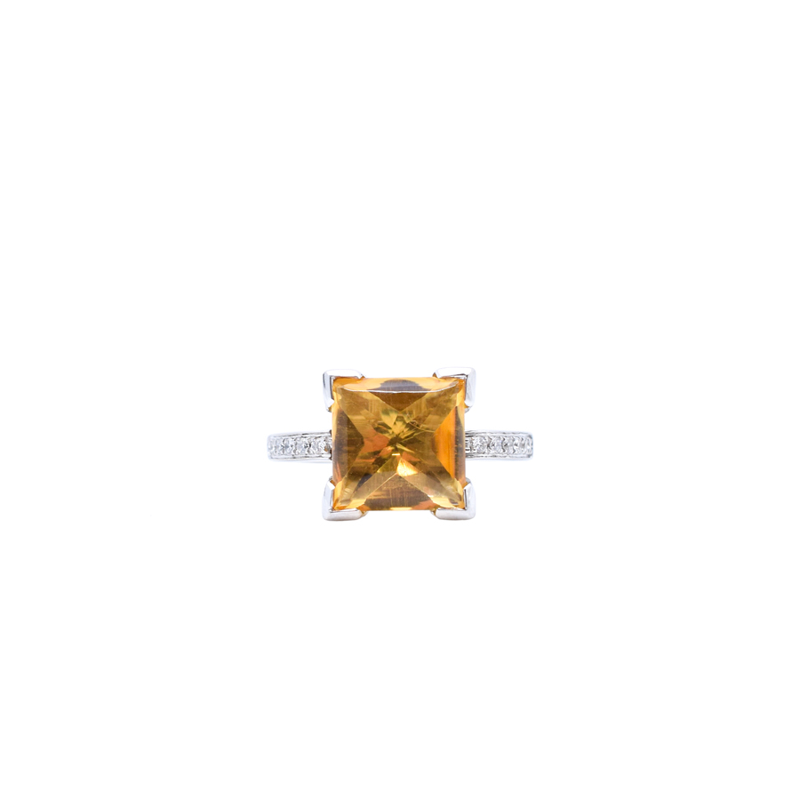 unsigned-18k-white-gold-diamond-3ct-citrine-ring
