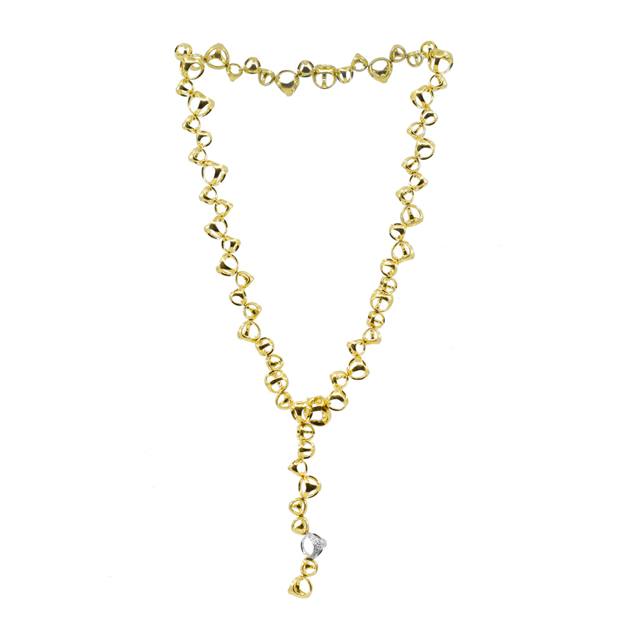 dimodolo-yellow-gold-tri-link-small-diamond-necklace-1