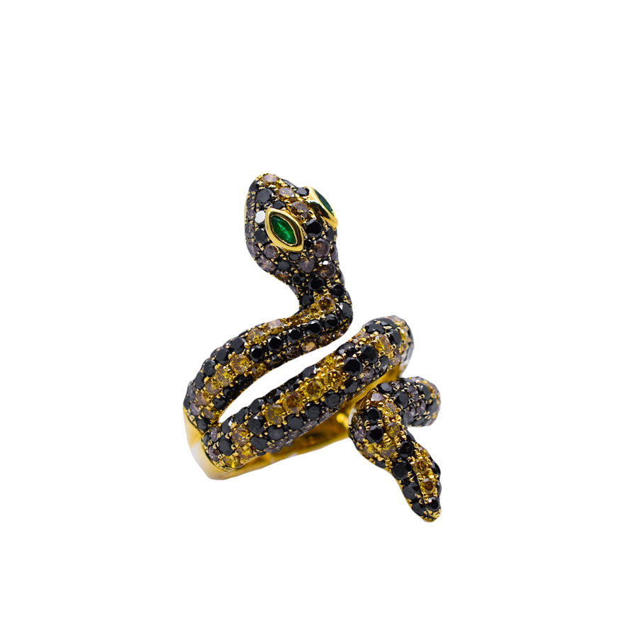 ganj-black-yellow-green-stone-18k-gold-snake-ring