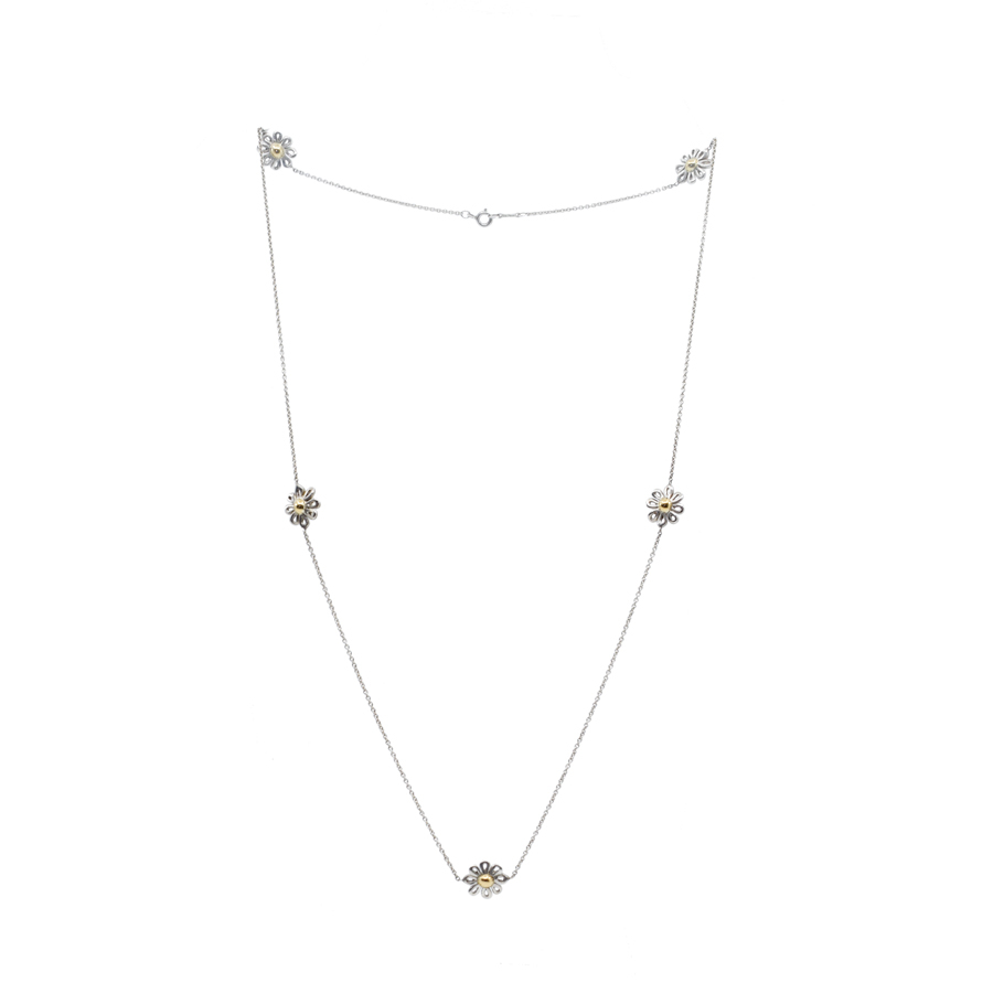 tiffany-sterling-silver-daisy-18k-gold-necklace-1