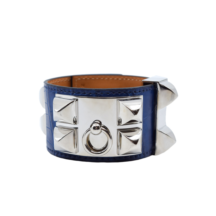 hermes-sapphire-blue-croc-cdc-bracelet
