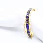 unsigned-18k-yellow-gold-blue-enamel-roman-numeral-bracelet-2