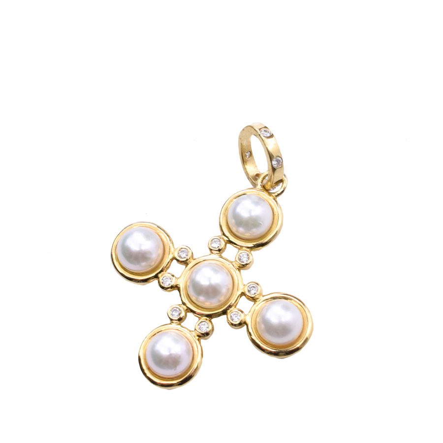 templestclair-18k-yellow-gold-diamond-pearl-cross-pendant-1