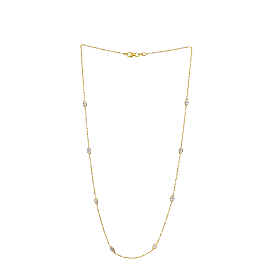 unsigned-18k-diamond-yellow-gold-station-necklace-1