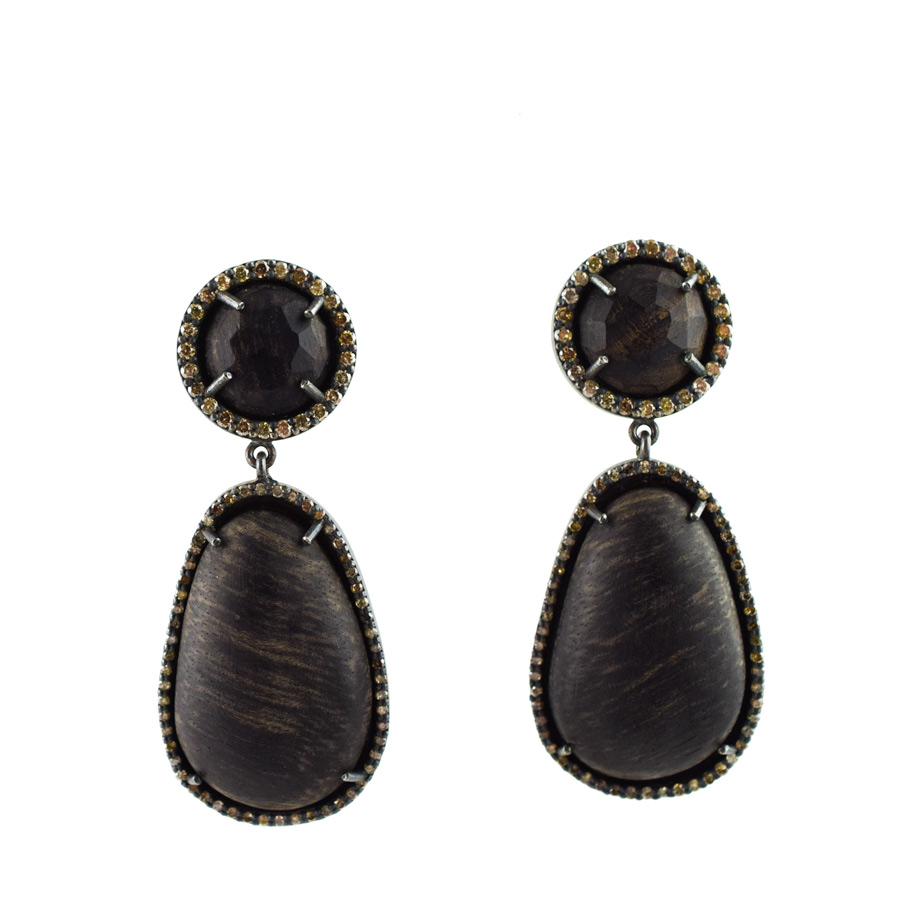 anilarjandas-wood-brown-diamond-drop-earrings