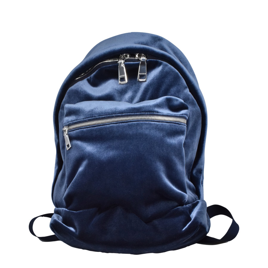 sandro-blue-velvet-backpack-1