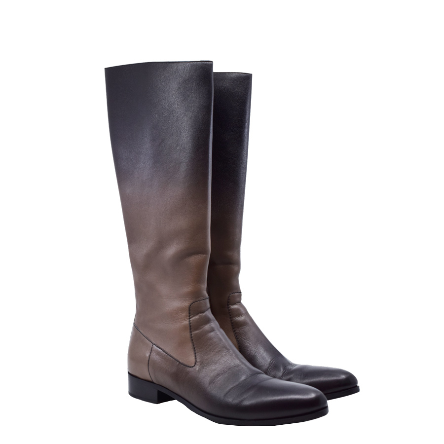 prada-black-brown-ombre-tall-boots-1