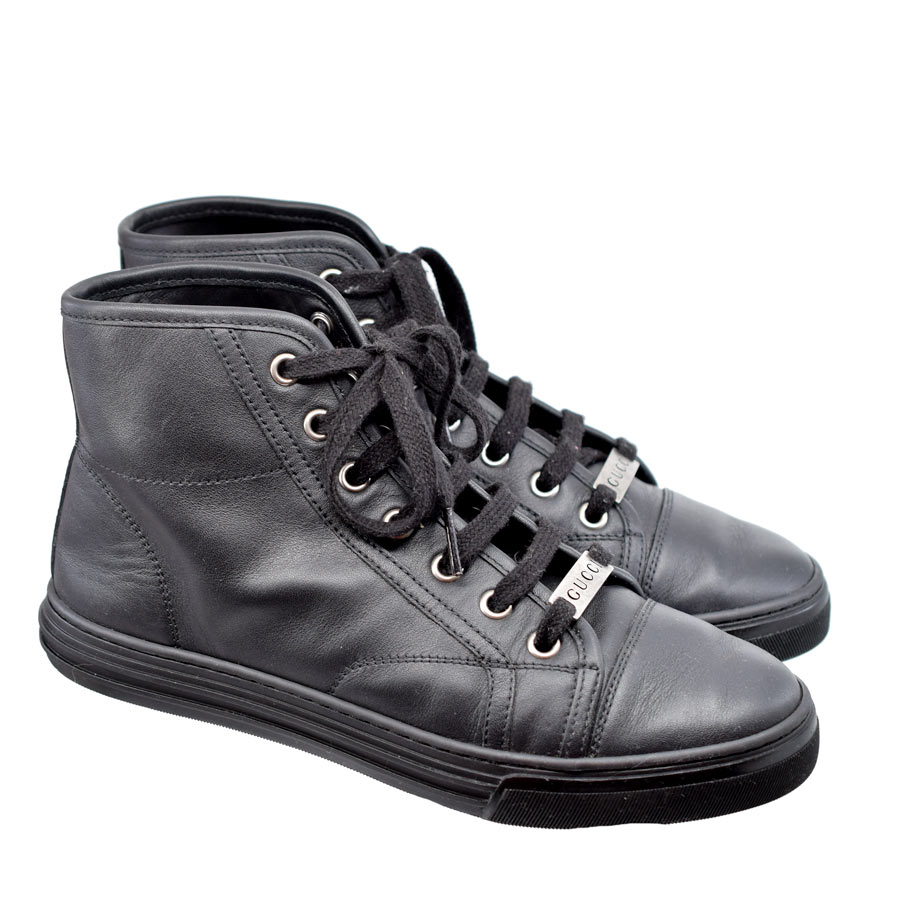 gucci-black-leather-hightop-sneakers
