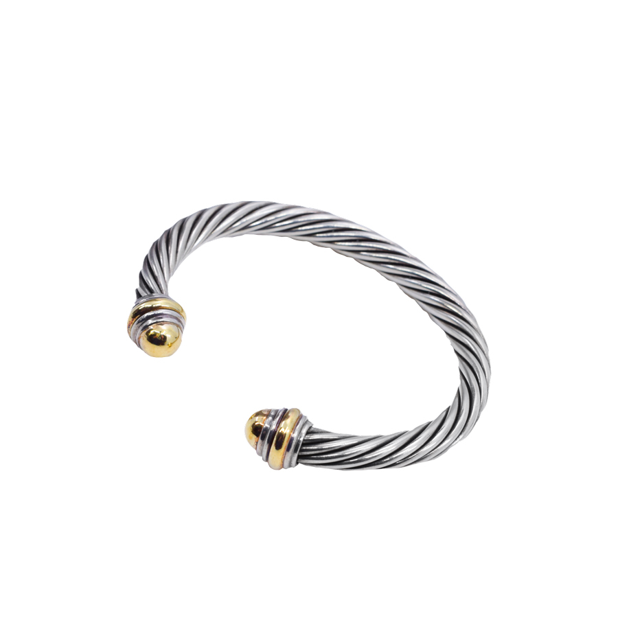 davidyurman-sterling-18k-yellow-gold-cable-cuff