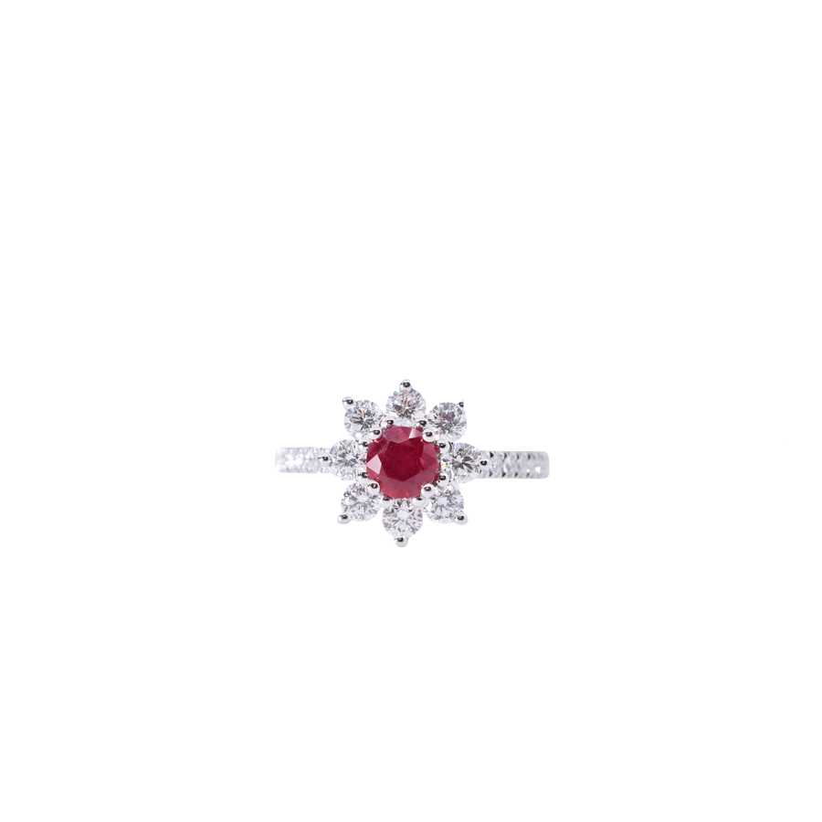 vivid-ruby-center-flower-diamond-18k-white-gold-ring-1