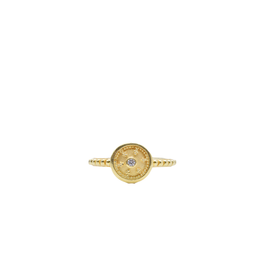 unsigned-18k-yellow-gold-circle-small-diamond-ball-ring01