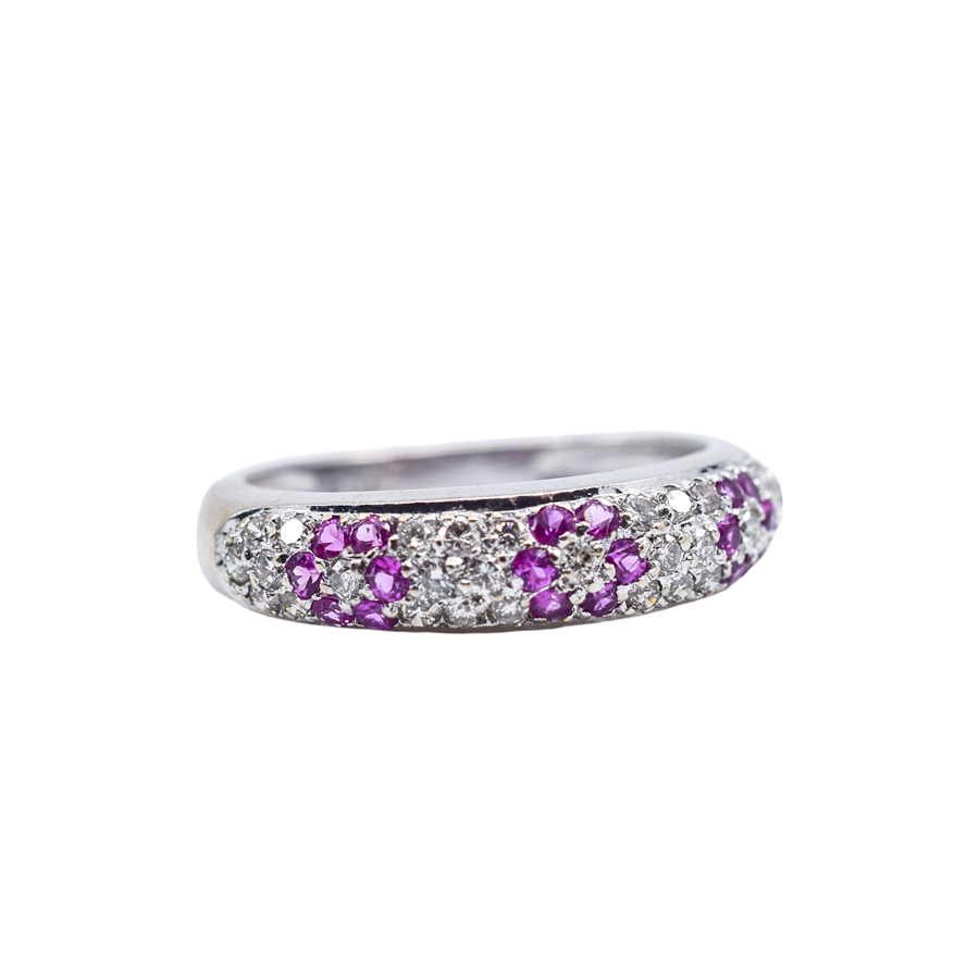 unsigned-pink-sapphire-diamond-large-18k-white-gold-ring