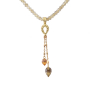 unsigned-raw-beaded-citrine-18k-gold-drop-necklace-1