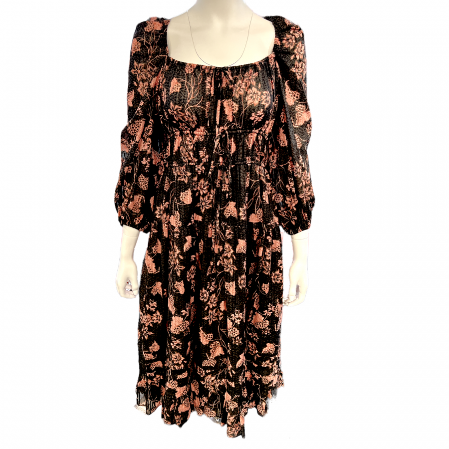 ulla-johnson-brown-flower-dress