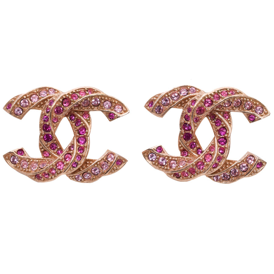 chanel-rose-gold-pink-stone-earrings-1