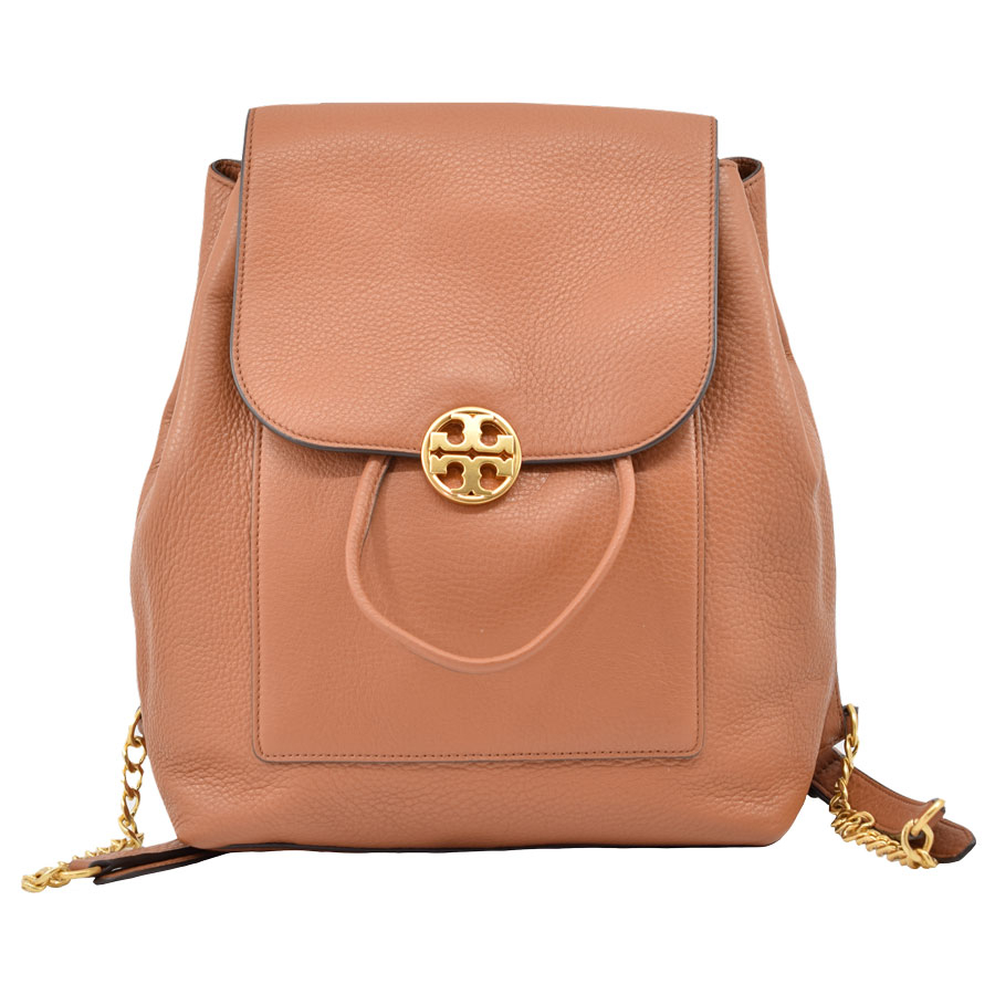toryburch-camel-gold-chain-strap-backpack-1