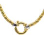 unsigned-18k-yellow-white-gold-link-choker-necklaces-1
