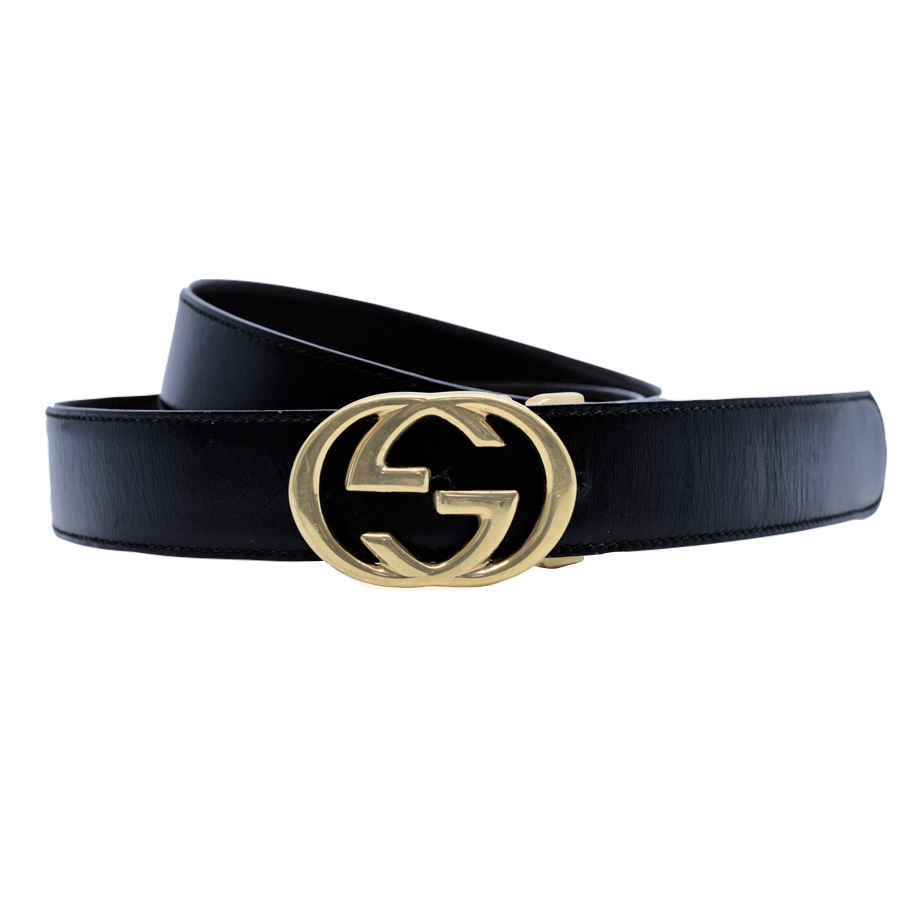 gucci-black-leather-gg-gold-buckle-belt-1