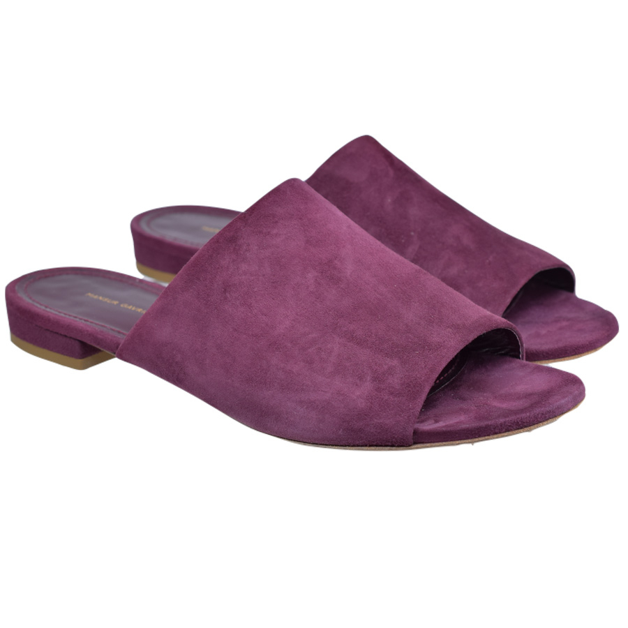 mansurgavriel-blue-suede-slides-low-block-heel-sandals