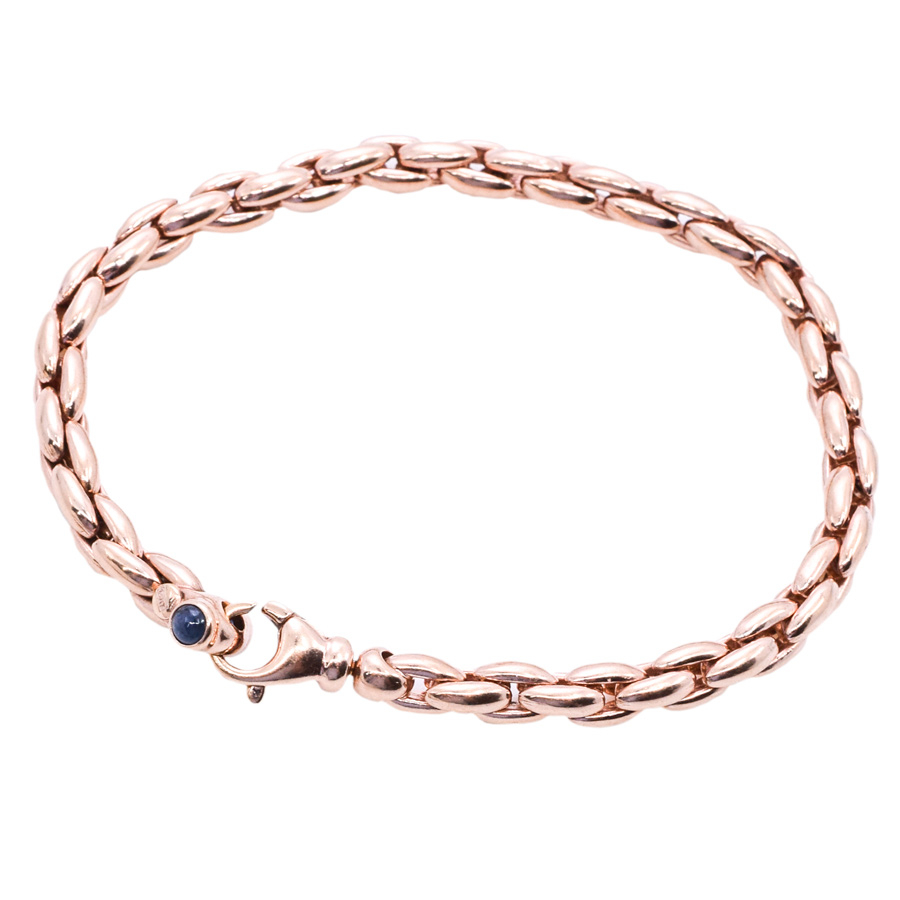 unsigned-18k-rose-gold-chain-link-bracelet-1