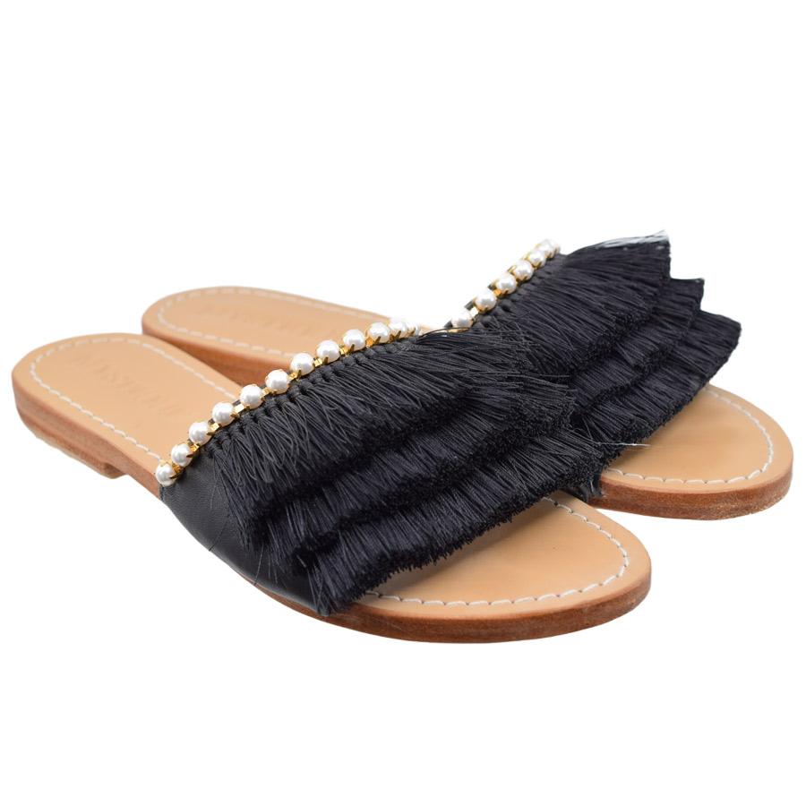 mystique-black-fringe-slide-pearl-sandals