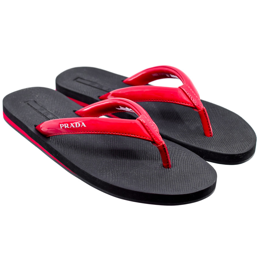 prada-red-patent-leather-thong-sandals