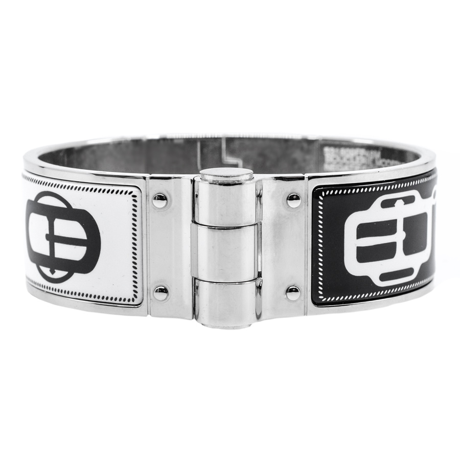 hermes-silver-black-white-buckle-cuff-bracelet-1