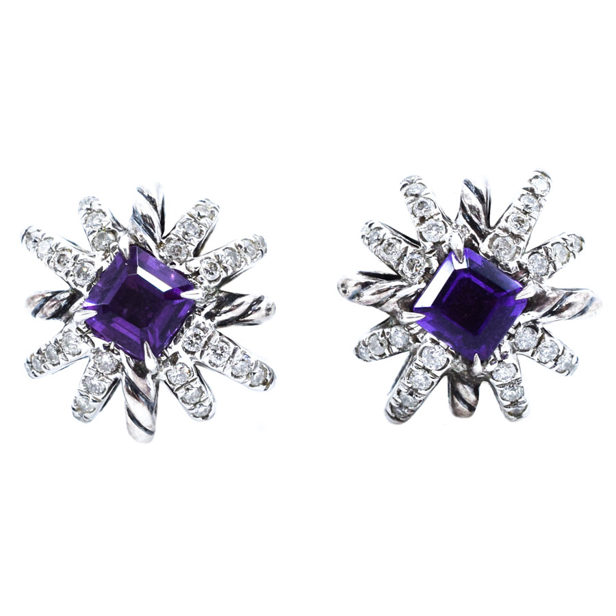 davidyurman-diamond-cable-amethyst-burst-earrings-1
