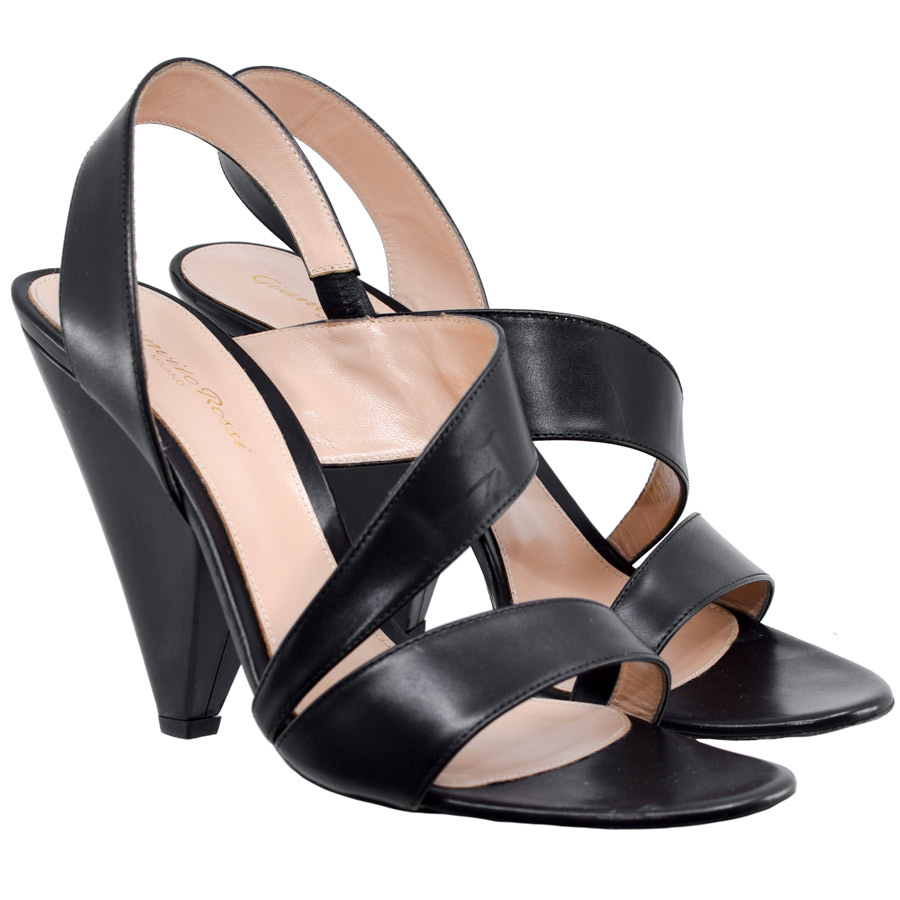 gianvitorossi-black-leather-strappy-triangle-heels
