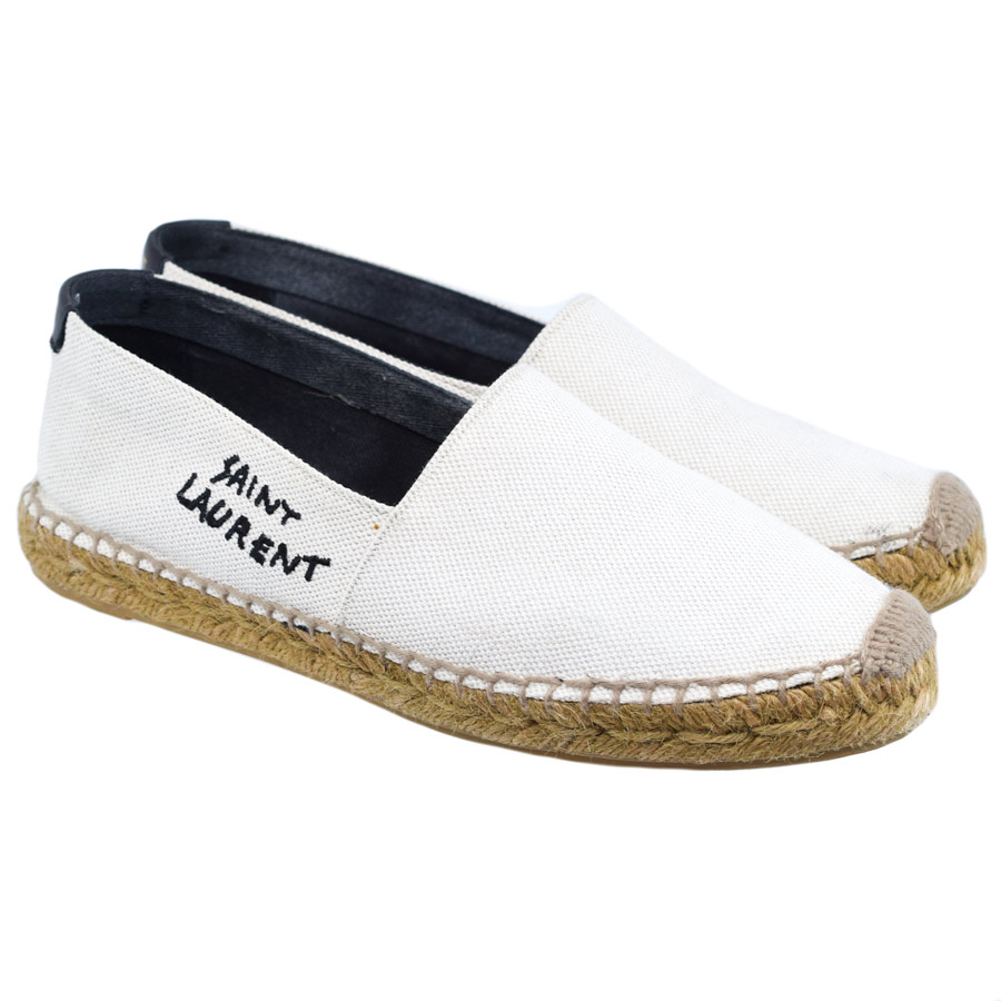 saintlaurent-white-canvas-espadrille-shoes