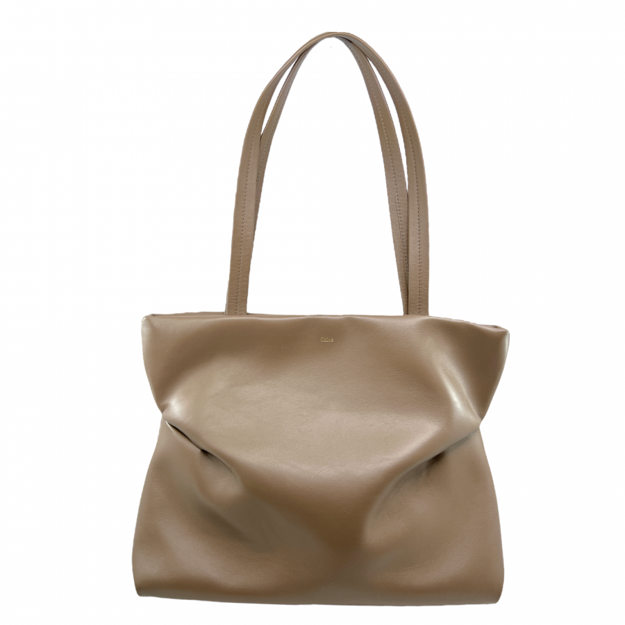 chloe-taupe-leather-judy-tote