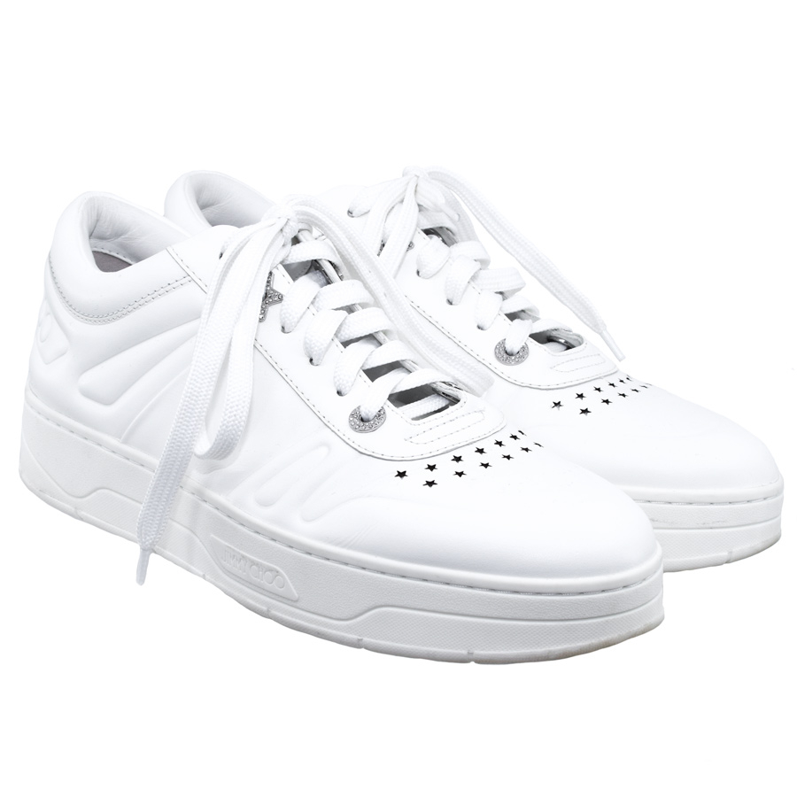 jimmychoo-white-leather-star-sneakers