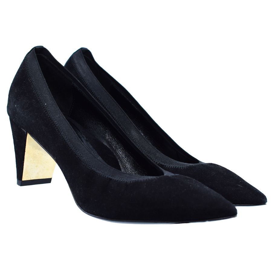 marionparke-black-elastic-surround-gold-heel-heels