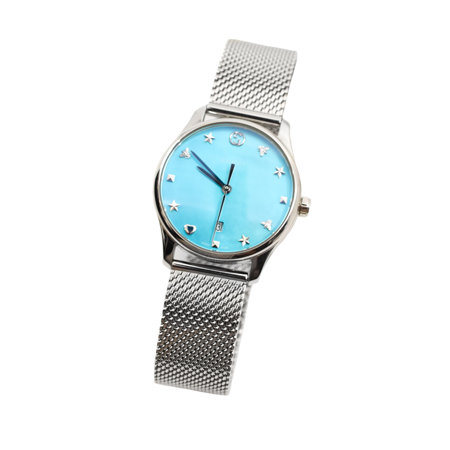 gucci-blue-face-silver-watch-1