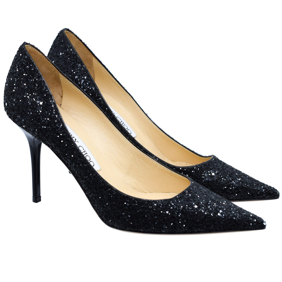 jimmychoo-black-sparkle-heels