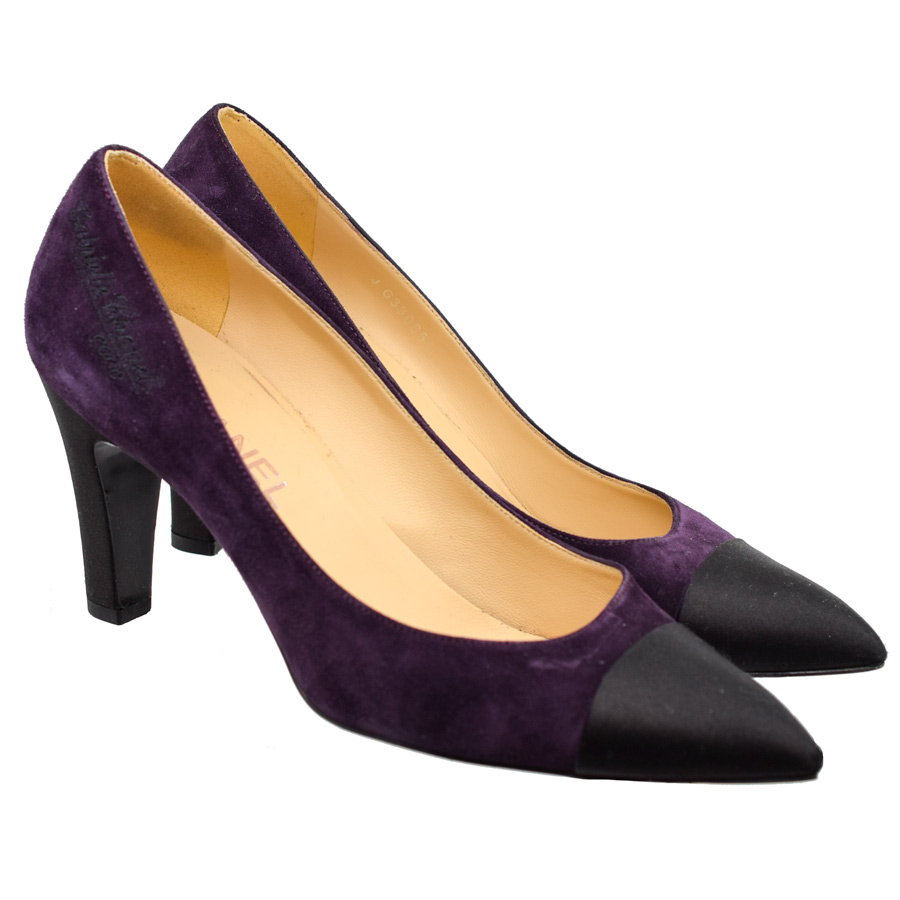chanel-purple-suede-black-toe-heels