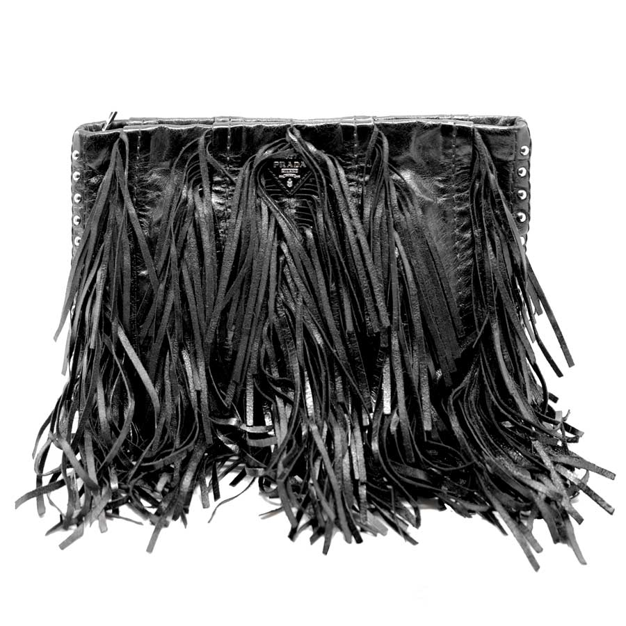 prada-fringe-black-leather-clutch-1