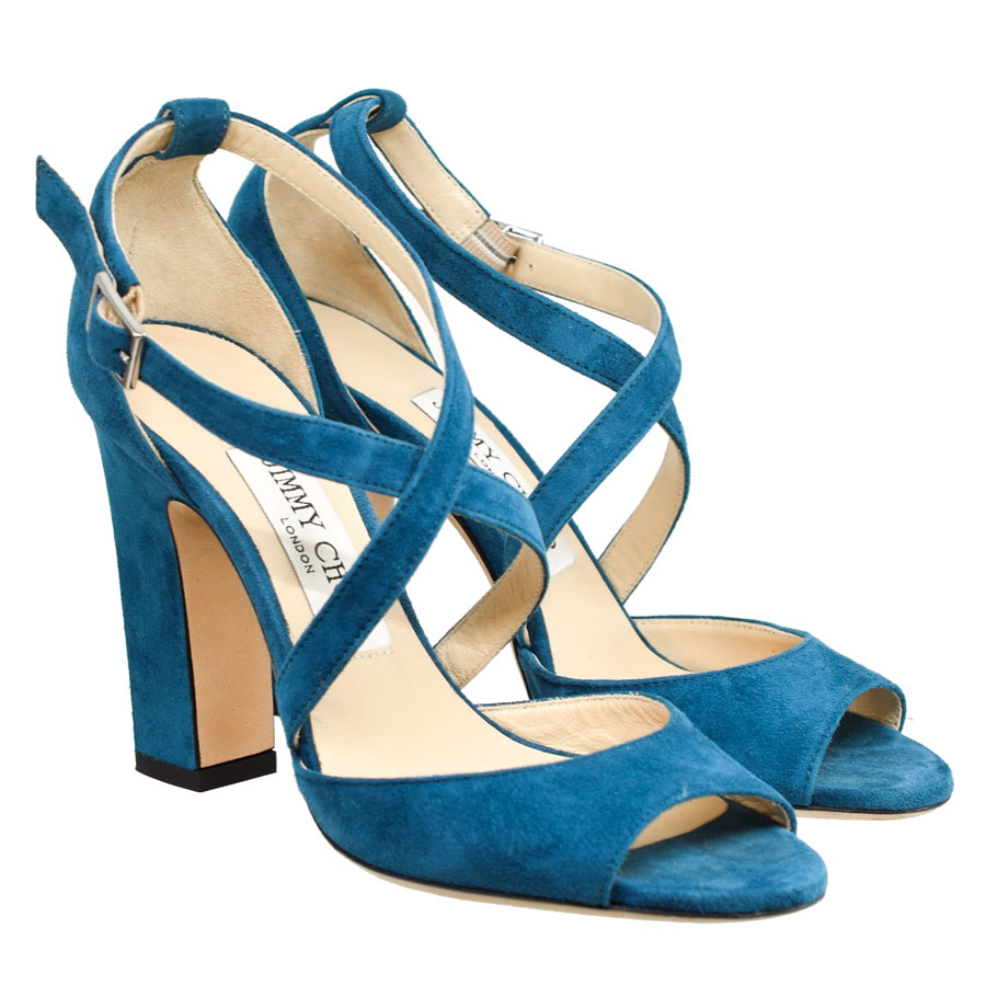 jimmychoo-turquoise-cross-suede-peeptoe-heels
