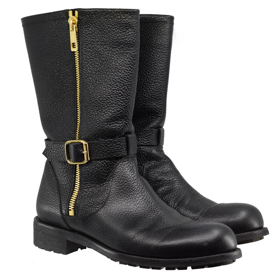 jimmychoo-black-leather-gold-zipper-moto-boots-1