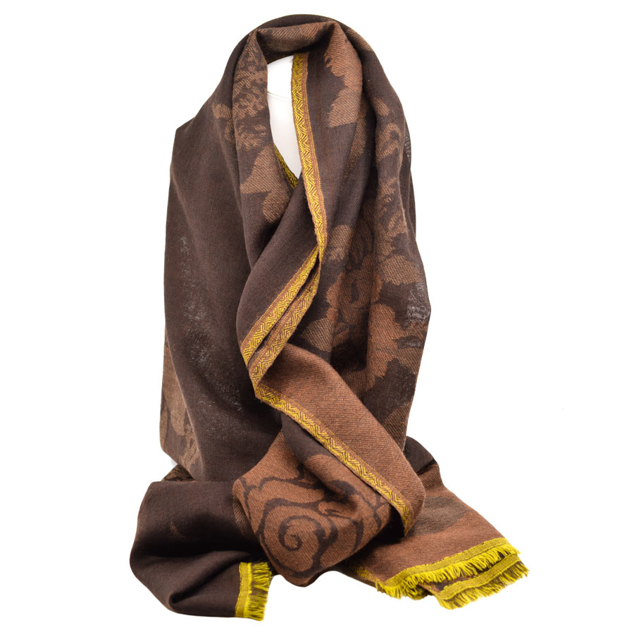 maxmara-brown-yellow-scarf