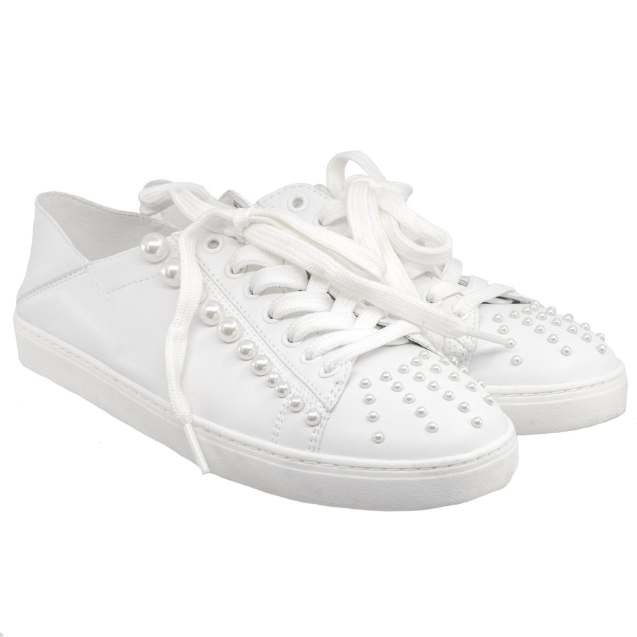 stuartweitzman-white-pearl-leather-sneakers