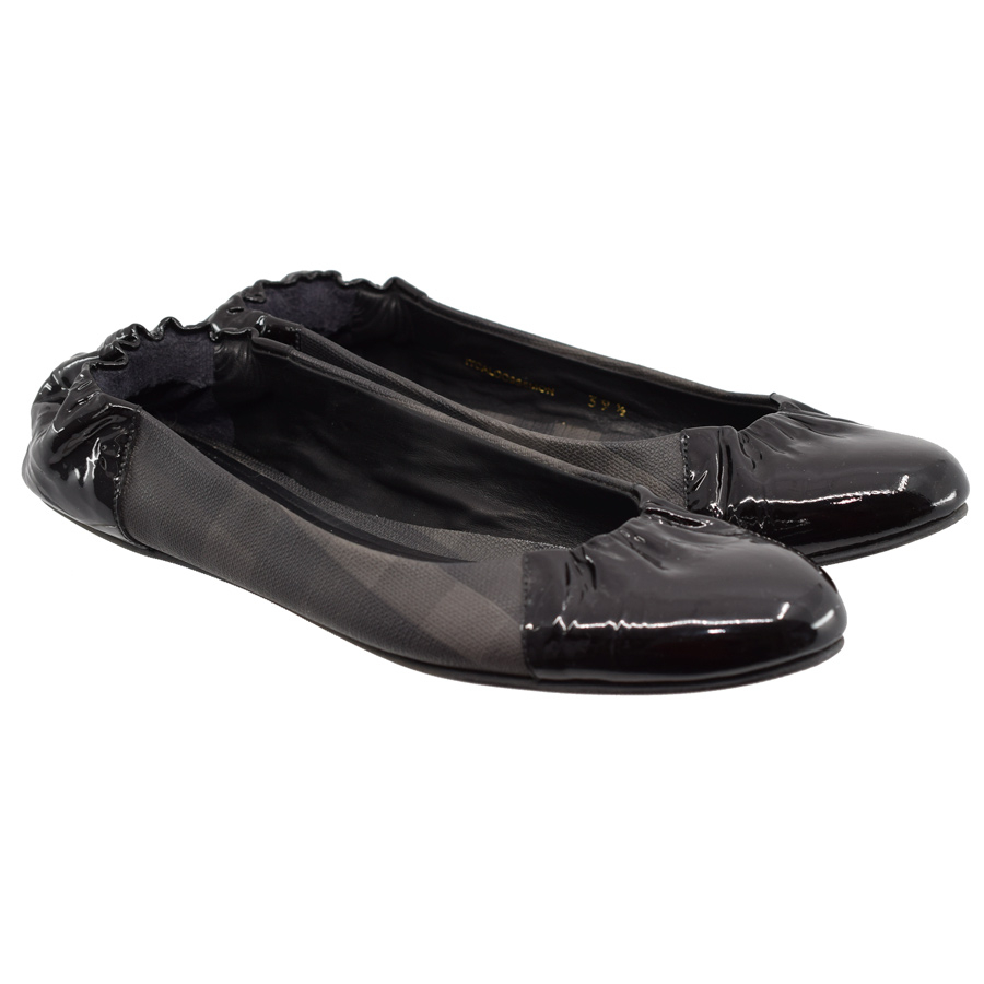 burberry-black-patent-toe-heel-plaid-sides-flats