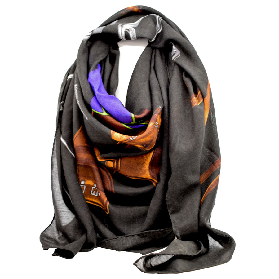 ralphlauren-black-brown-purple-horse-scarf-1