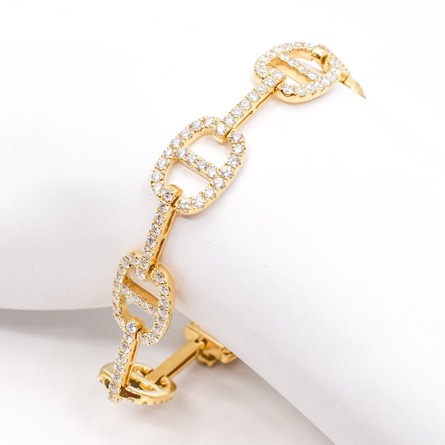 DD-bar-link-18k-yellow-gold-diamond-bracelet-2
